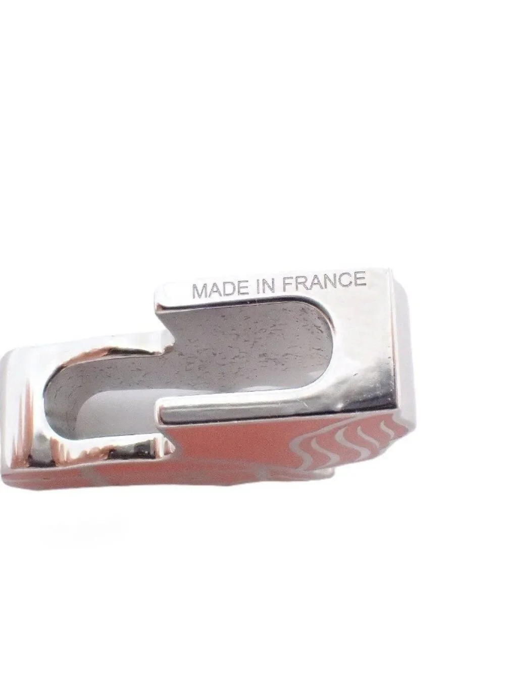 Hermes Scarf Ring Quadrige Silver Red X - Picture 4 of 6
